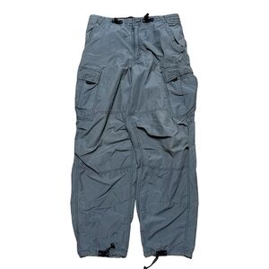 Vintage Y2K 2000s Utility Baggy Parachute Streetwear Pants Size 33x30